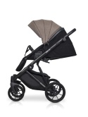 RIKO BASIC DELTA 3w1 Cappucino – Nowoczesny wózek wielofunkcyjny z amortyzacją