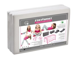 Materac do ćwiczeń Fiki Miki MRR1 Biały – Praktyczny i łatwy w transporcie