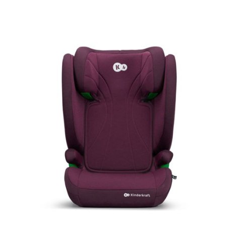 Fotelik samochodowy Kinderkraft Junior Graphite Cherry i-Size z montażem ISOFIX