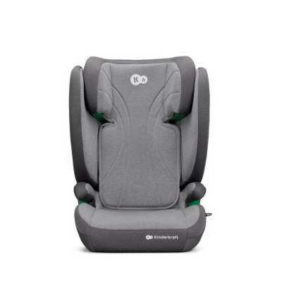 Fotelik samochodowy Kinderkraft Junior Fix Rocket Grey i-Size z montażem ISOFIX