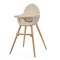 Kinderkraft FINI 2 Beige – Eleganckie krzesełko do karmienia i zabawy