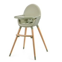 Kinderkraft FINI 2 Green – Eleganckie krzesełko do karmienia i zabawy