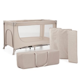 Łóżeczko turystyczne Kinderkraft JOY 2 – BEIGE, 2 w 1