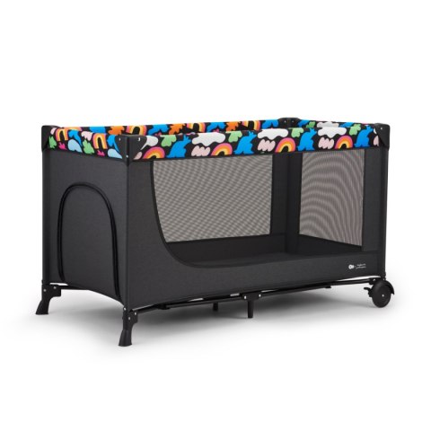 Łóżeczko turystyczne Kinderkraft JOY 2 – HAPPY SHAPES, 2 w 1