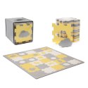 Mata piankowa puzzle KINDERKRAFT LUNO SHAPES Yellow – 30 elementów