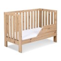 Łóżeczko Drewniane Klupś AMELIA II 120x60 cm – Dąb, z Regulacją Wysokości i Wyjmowanymi Szczebelkami