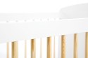 Łóżeczko dziecięce Klupś KAROLINA II Biel i Sosna 120x60 z regulacją wysokości