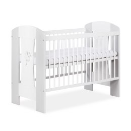 Łóżeczko dziecięce Klupś NATI KONICZYNKA – Biel i Popiel 120x60