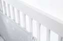 Łóżeczko dziecięce Klupś NEL Serce – Popiel i Biel, 120x60