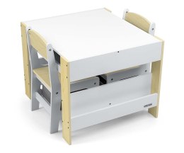 Milly Mally Sven Natural – Zestaw mebli dziecięcych: stolik i dwa krzesełka