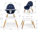 Milly Mally Malmo 2w1 Navy – Wielofunkcyjne krzesełko do karmienia