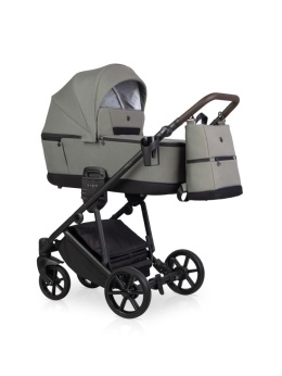 Wózek 2w1 RIKO MILA Khaki – Kompaktowy model z lekką gondolą i adapterami