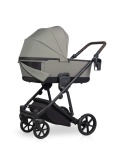 Wózek 2w1 RIKO MILA Khaki – Kompaktowy model z lekką gondolą i adapterami