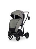 Wózek 2w1 RIKO MILA Khaki – Kompaktowy model z lekką gondolą i adapterami