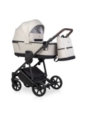 Wózek 2w1 RIKO MILA Sand – Kompaktowy model z lekką gondolą i adapterami