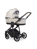 Wózek 2w1 RIKO MILA Sand – Kompaktowy model z lekką gondolą i adapterami