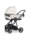 Wózek 2w1 RIKO MILA Sand – Kompaktowy model z lekką gondolą i adapterami