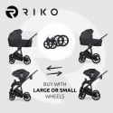Wózek 2w1 RIKO MILA Magma – Kompaktowy model z lekką gondolą i adapterami