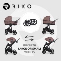 Wózek 2w1 RIKO MILA Mousse – Kompaktowy model z lekką gondolą i adapterami