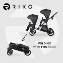 Wózek bliźniaczy Musso Forest 2w1 Riko - Rok po Roku, Duo SLim
