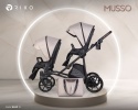 Wózek bliźniaczy Musso Taupe 2w1 Riko - Rok po Roku, Duo SLim