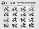 Wózek bliźniaczy Musso Taupe 2w1 Riko - Rok po Roku, Duo SLim