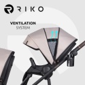 Wózek bliźniaczy Musso Taupe 2w1 Riko - Rok po Roku, Duo SLim