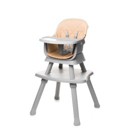 Krzesełko do karmienia 4BABY MASTER XXIII Camel z tacką