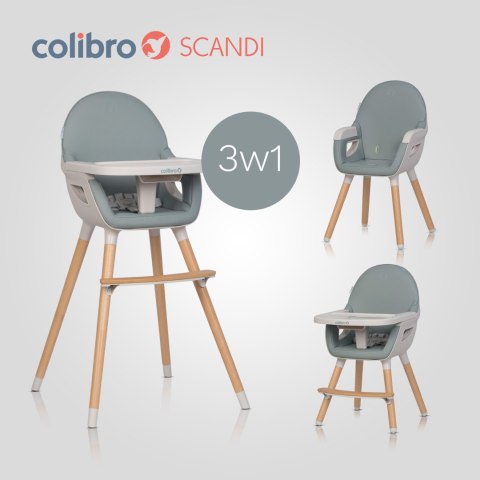 COLIBRO SCANDI 3w1 Agava – Krzesełko do karmienia i krzesło dla starszaka