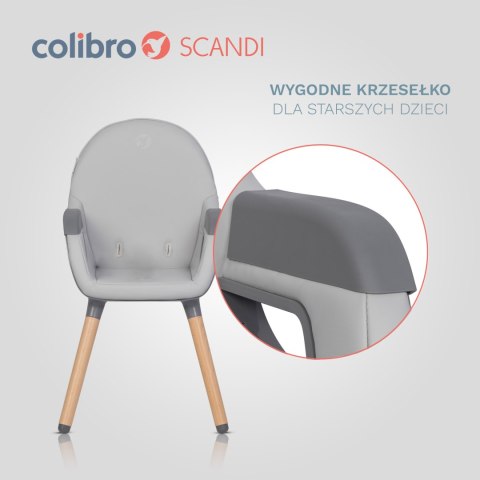 COLIBRO SCANDI 3w1 Dove – Krzesełko do karmienia i krzesło dla starszaka