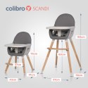 COLIBRO SCANDI 3w1 Onyx – Krzesełko do karmienia i krzesło dla starszaka