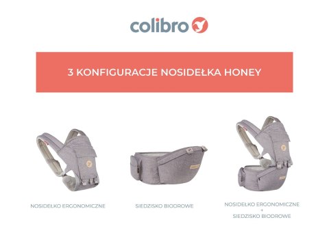 COLIBRO HONEY DOVE – Nosidełko ergonomiczne 12w1 z siodełkiem biodrowym