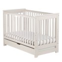 Łóżeczko dziecięce 120x60 DREWEX IVE Cashmere z szufladą i barierką