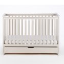 Łóżeczko dziecięce 120x60 DREWEX IVE Cashmere z szufladą i barierką
