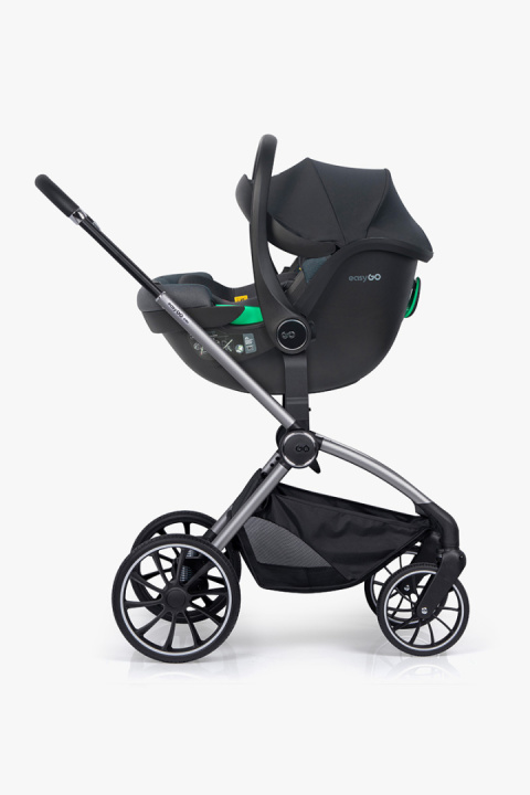 EASYGO BUZ PRO + BODY 2w1 Granito – Foteliki samochodowe z bazą ISOFIX R129 I-SIZE