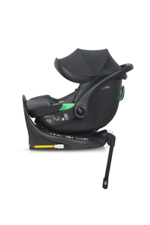EASYGO BUZ PRO + BODY 2w1 Granito – Foteliki samochodowe z bazą ISOFIX R129 I-SIZE