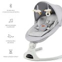 Kinderkraft TULSY GREY – Elektryczny bujaczek-leżaczek z pilotem i muzyką