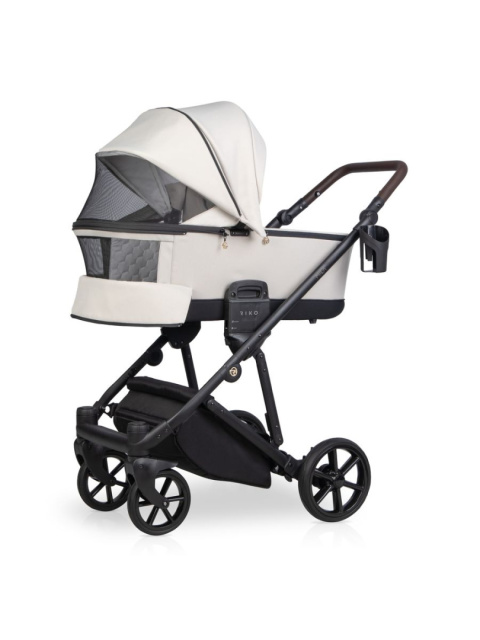 Wózek 3w1 RIKO MILA SAND – Lekki zestaw z gondolą i fotelikiem COSMO