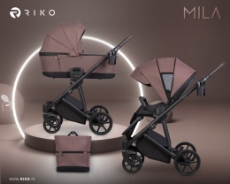 Wózek 3w1 RIKO MILA MOUSSE – Lekki zestaw z gondolą i fotelikiem COSMO
