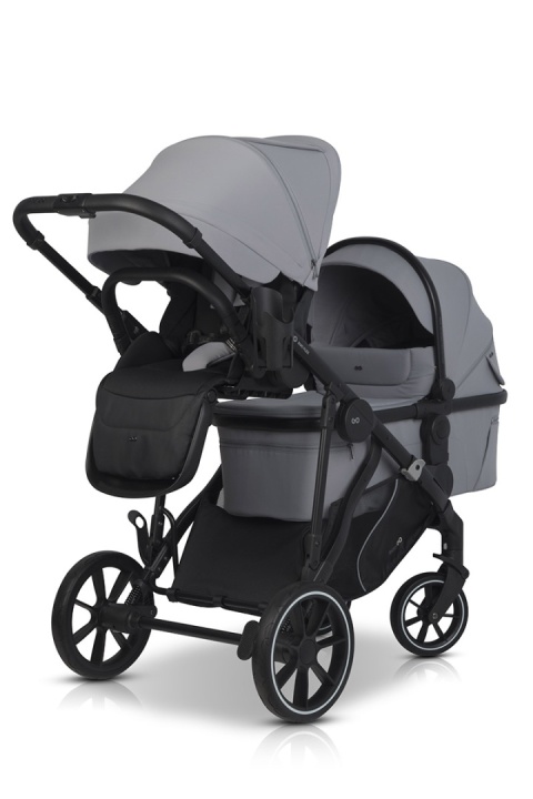 EASYGO DUO FLEX Grey – innowacyjny wózek dla jednego lub dwójki dzieci