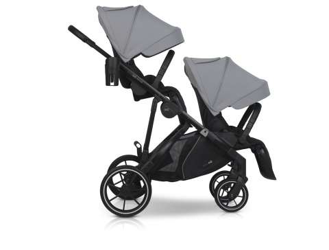EASYGO DUO FLEX Grey – innowacyjny wózek dla jednego lub dwójki dzieci