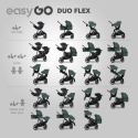 EASYGO DUO FLEX Green – innowacyjny wózek dla jednego lub dwójki dzieci