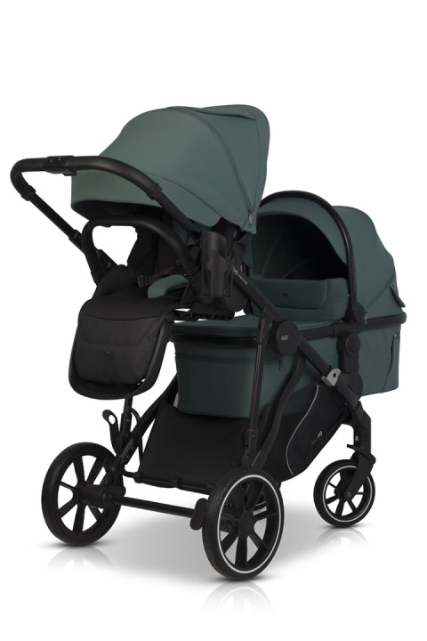 EASYGO DUO FLEX Green – innowacyjny wózek dla jednego lub dwójki dzieci