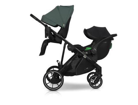 EASYGO DUO FLEX Green – innowacyjny wózek dla jednego lub dwójki dzieci