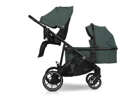 EASYGO DUO FLEX Green – innowacyjny wózek dla jednego lub dwójki dzieci