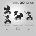 EASYGO DUO FLEX Black – innowacyjny wózek dla jednego lub dwójki dzieci
