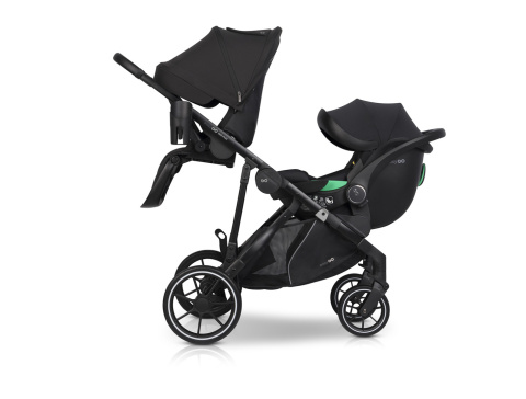EASYGO DUO FLEX Black – innowacyjny wózek dla jednego lub dwójki dzieci
