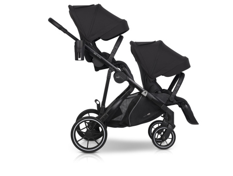 EASYGO DUO FLEX Black – innowacyjny wózek dla jednego lub dwójki dzieci