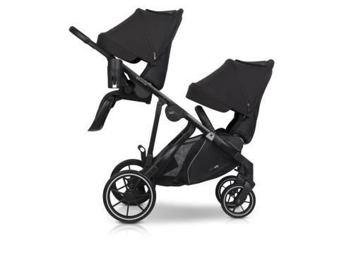 EASYGO DUO FLEX Black – innowacyjny wózek dla jednego lub dwójki dzieci
