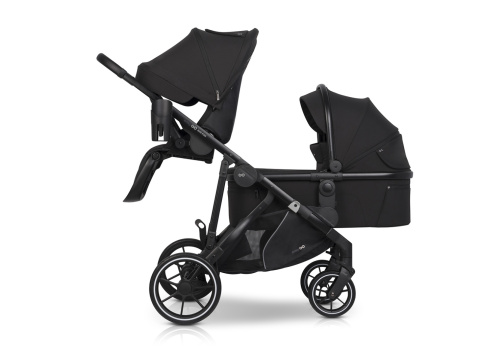 EASYGO DUO FLEX Black – innowacyjny wózek dla jednego lub dwójki dzieci